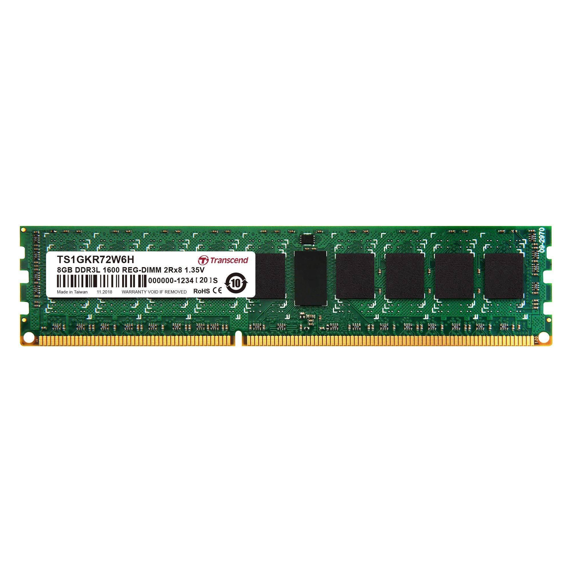 Transcend DDR3L 1600 REG-DIMM 8GB CL11 2Rx8 1.35V