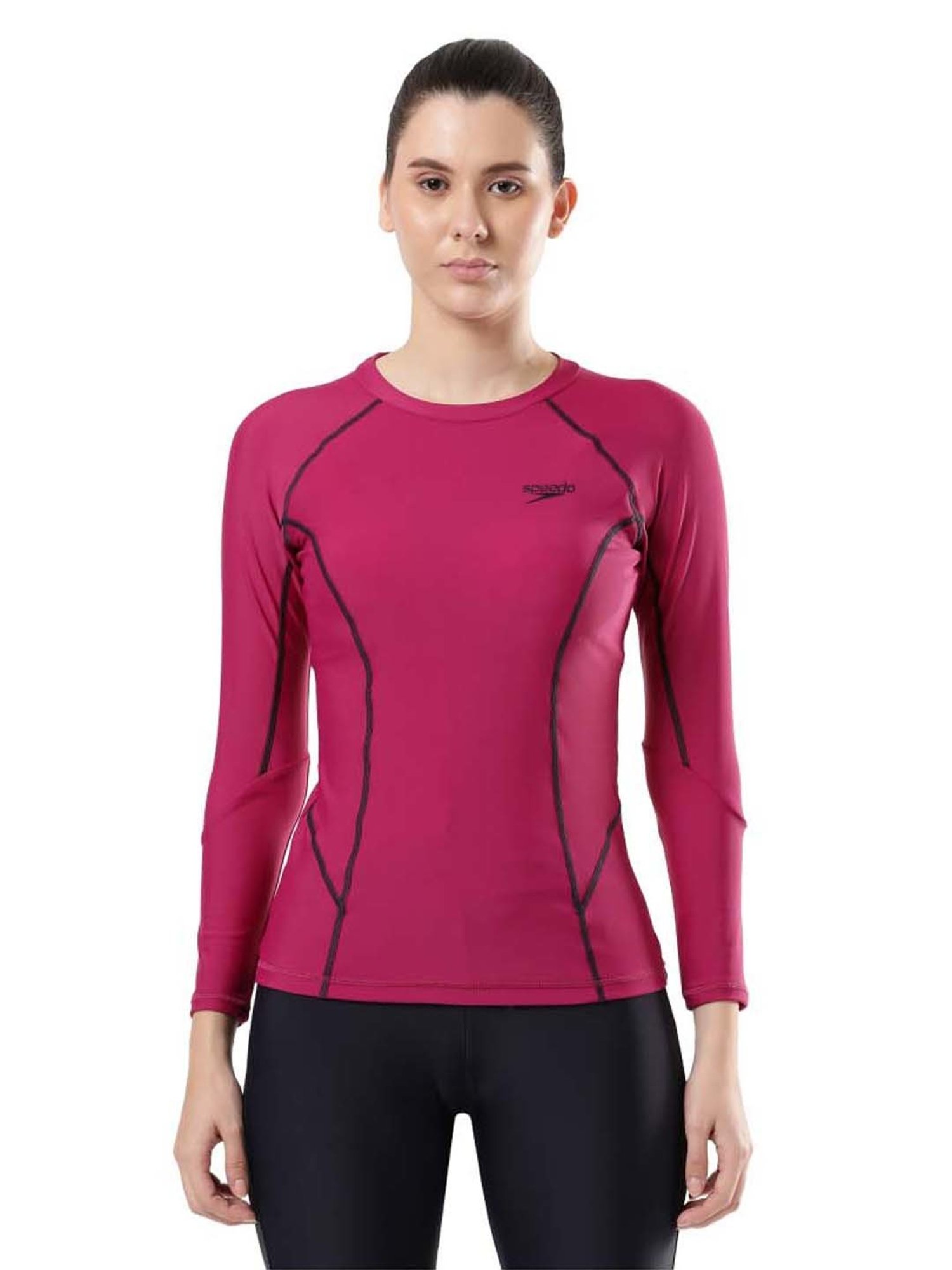 Speedo Pink Self Pattern Swimwear Top