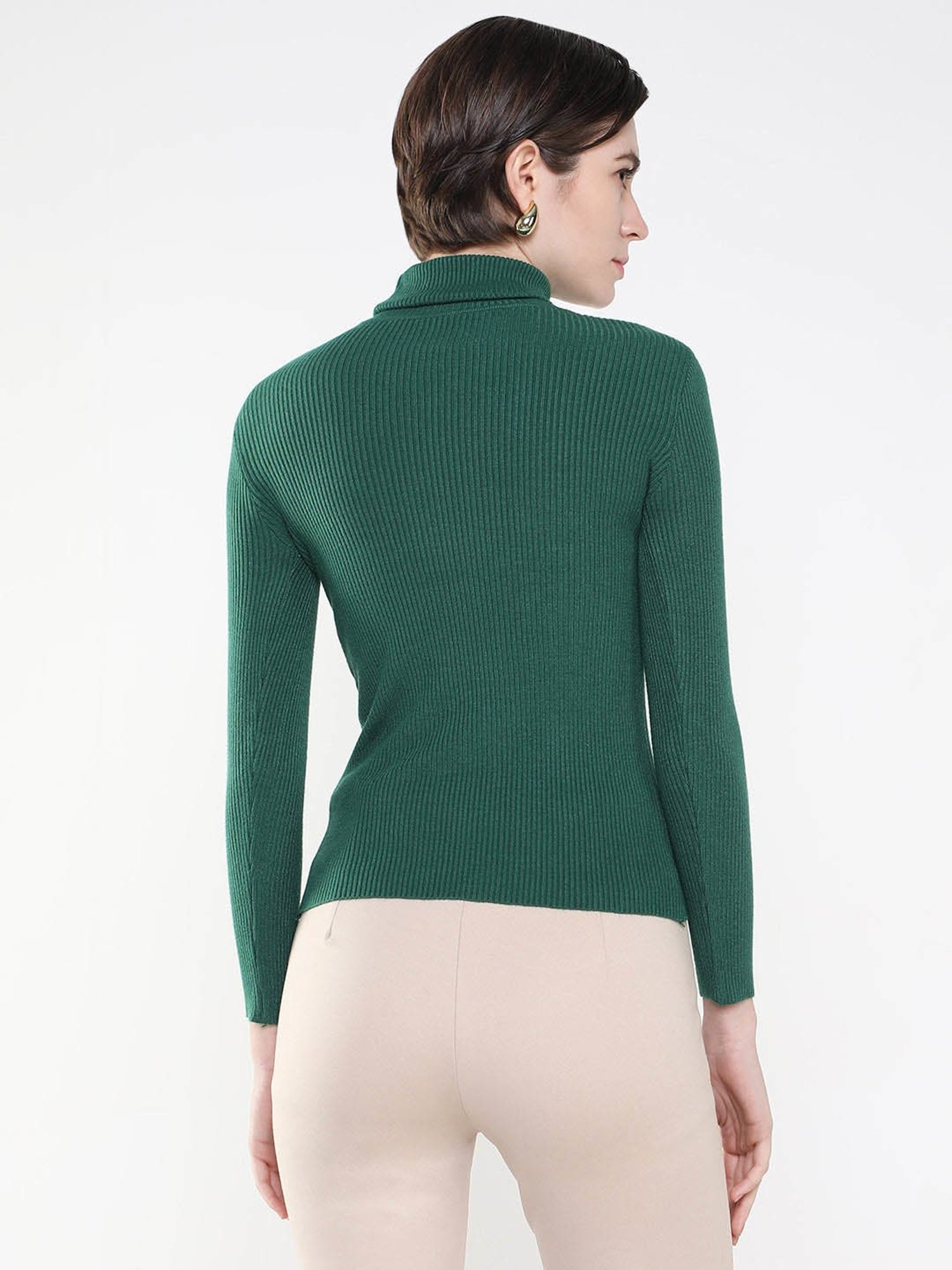 SHOWOFF Green Regular Fit Top