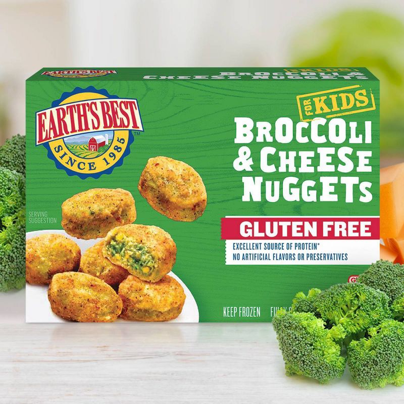 Earths Best Gluten Free Broccoli and Cheese Frozen Nuggets - 8oz