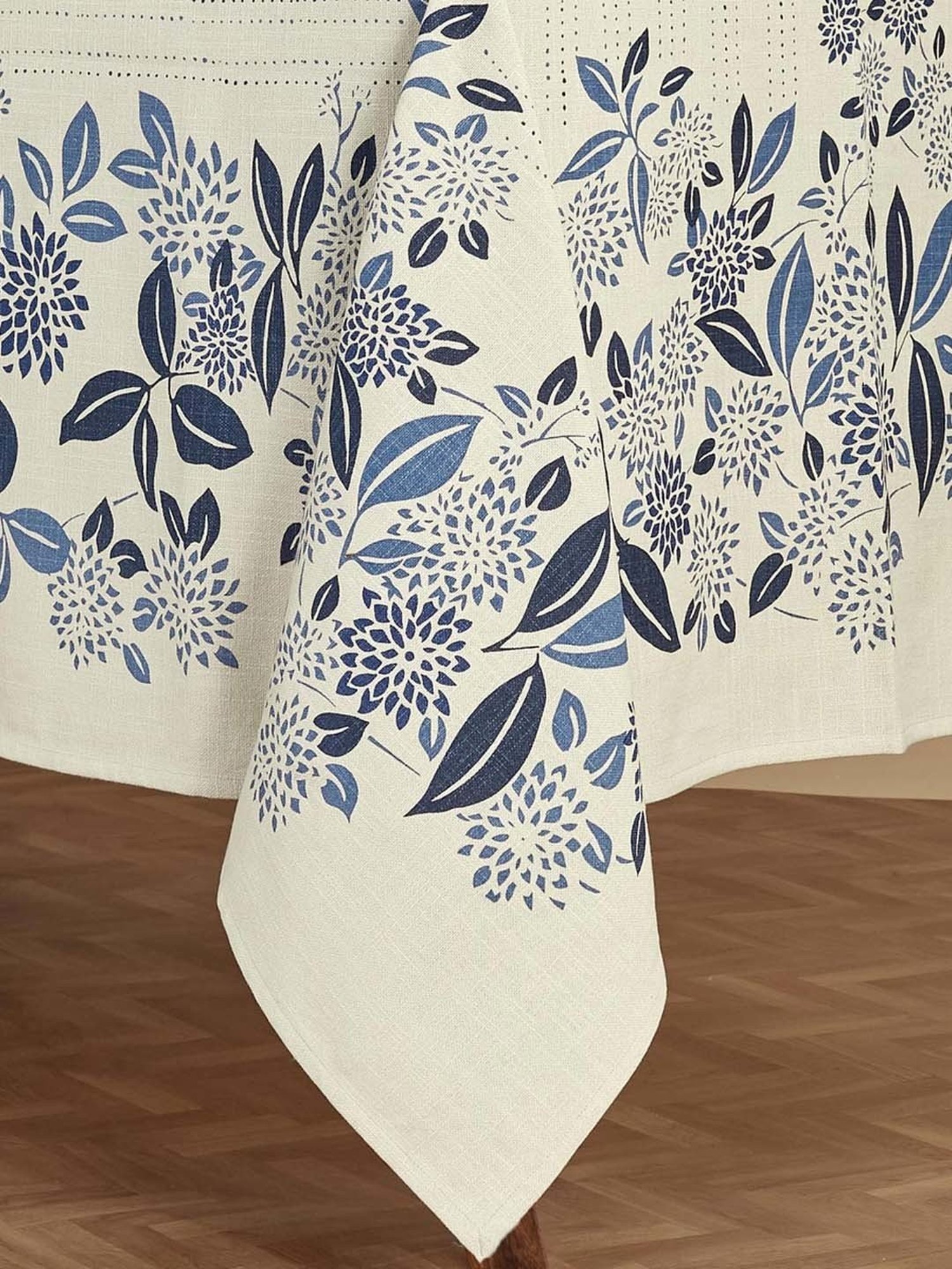 Fabindia Neer Blue Cotton Neer Table Cover