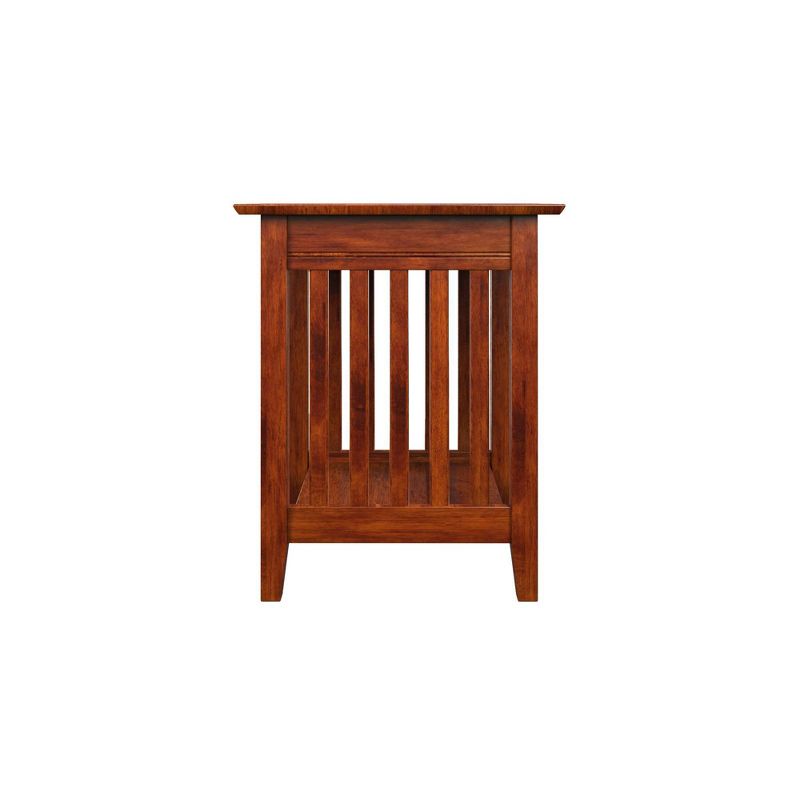 Printer Stand Classic Mission USB Charger Walnut - Atlantic Furniture