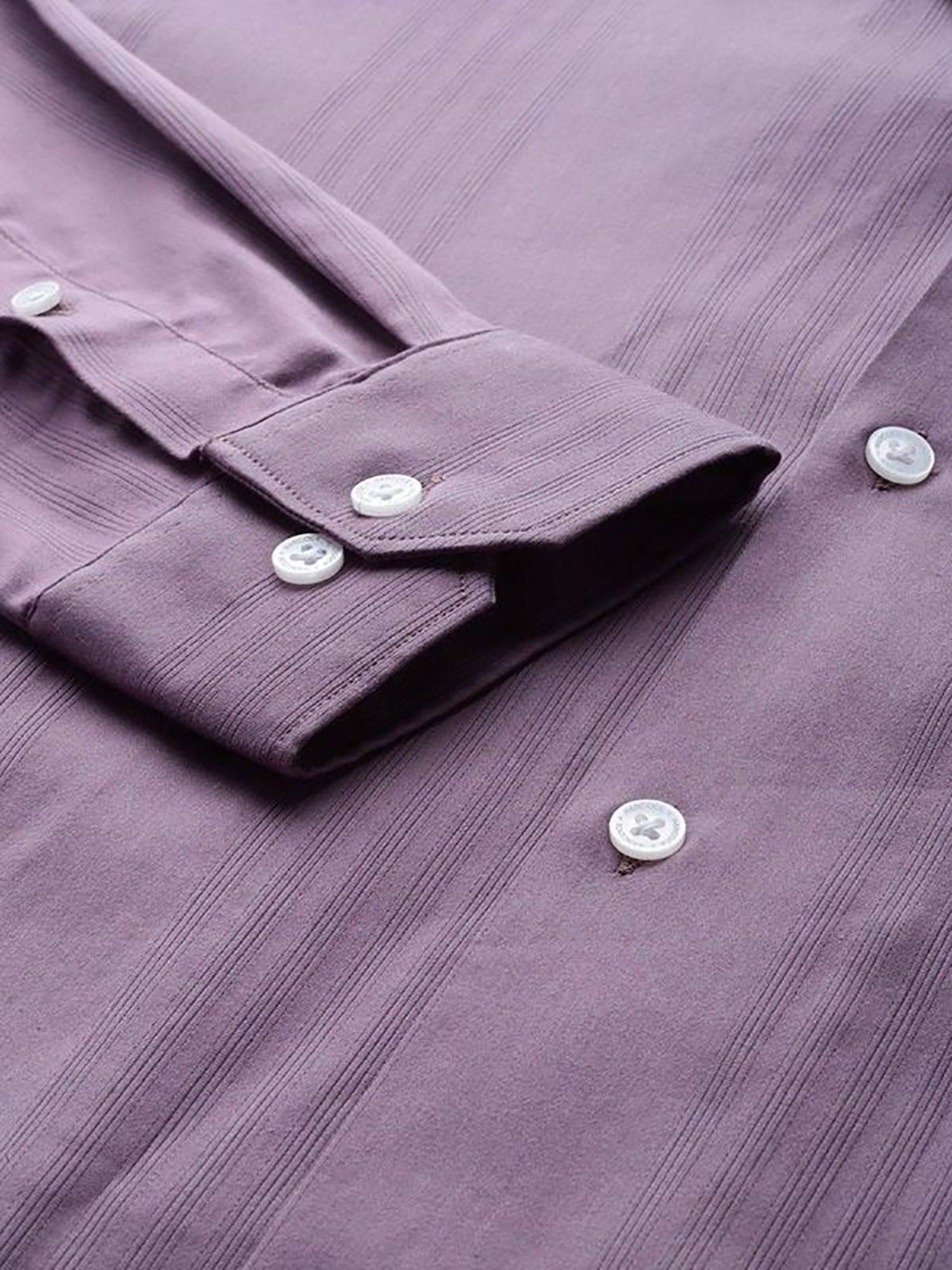 Hancock Purple Cotton Relaxed Fit Solid Shirts