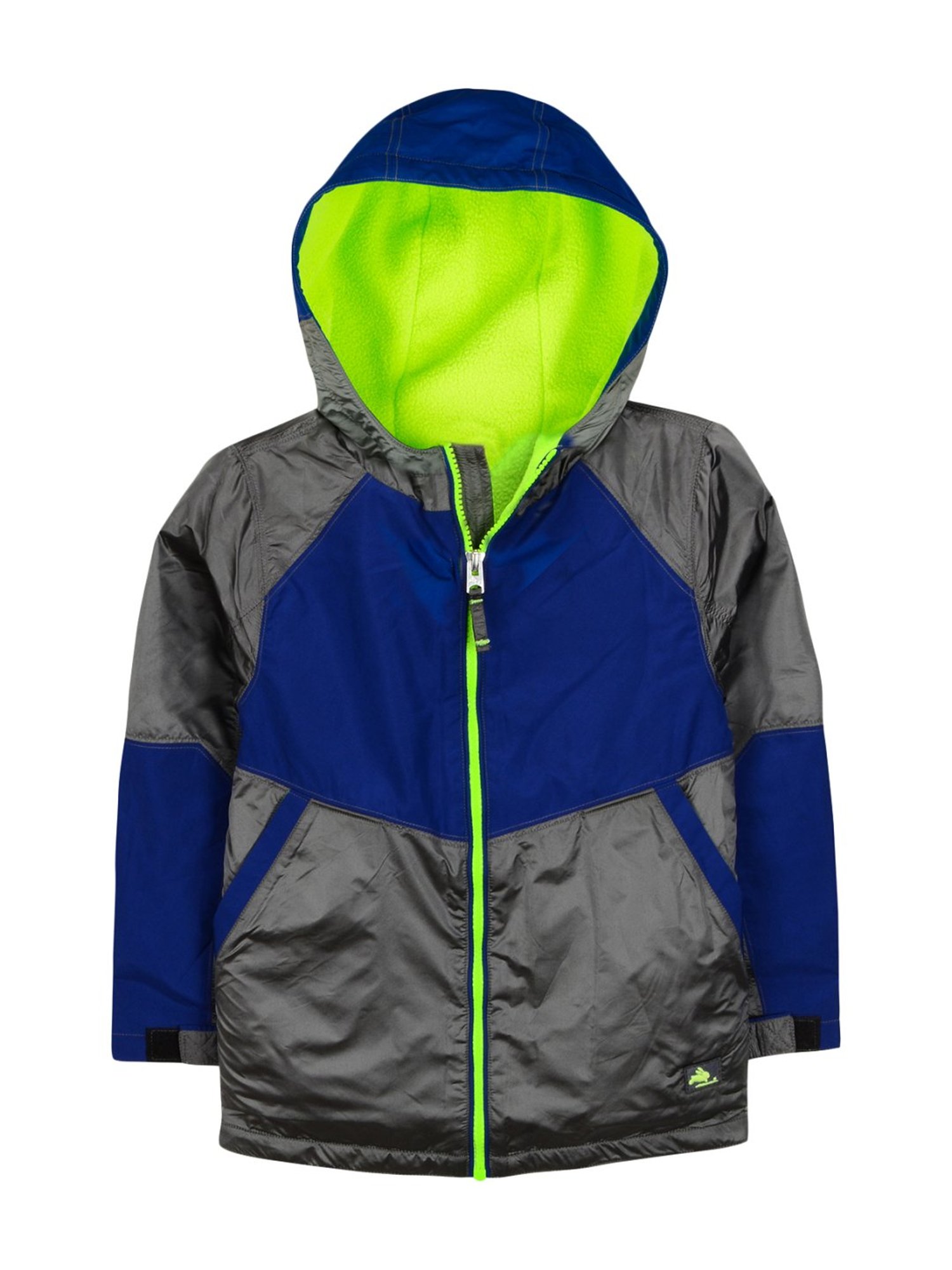 Cherry Crumble By Nitt Hyman Kids Blue & Grey Color Block Pattern Jacket