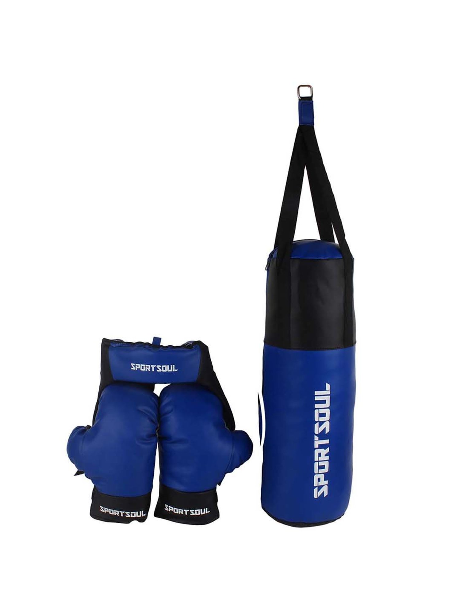 SportSoul Blue & Black Kids Boxing Set (Age 4-7 Years)