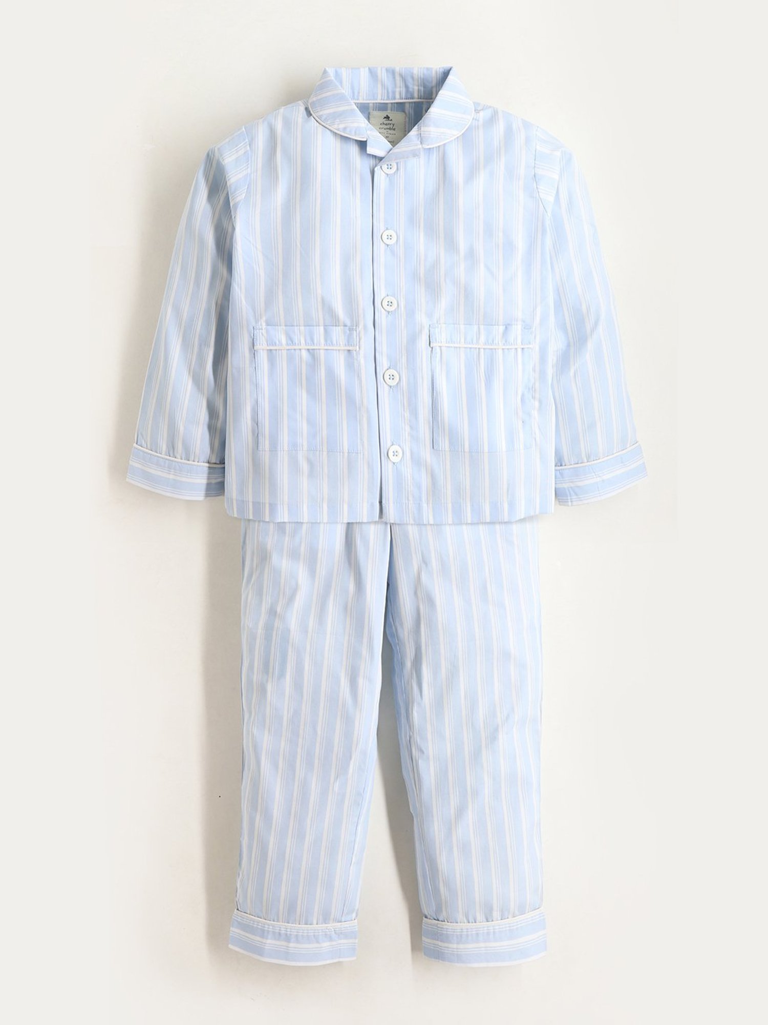 Nite Flite Boys Navy & Grey Born to Play Cricket Pyjama Set