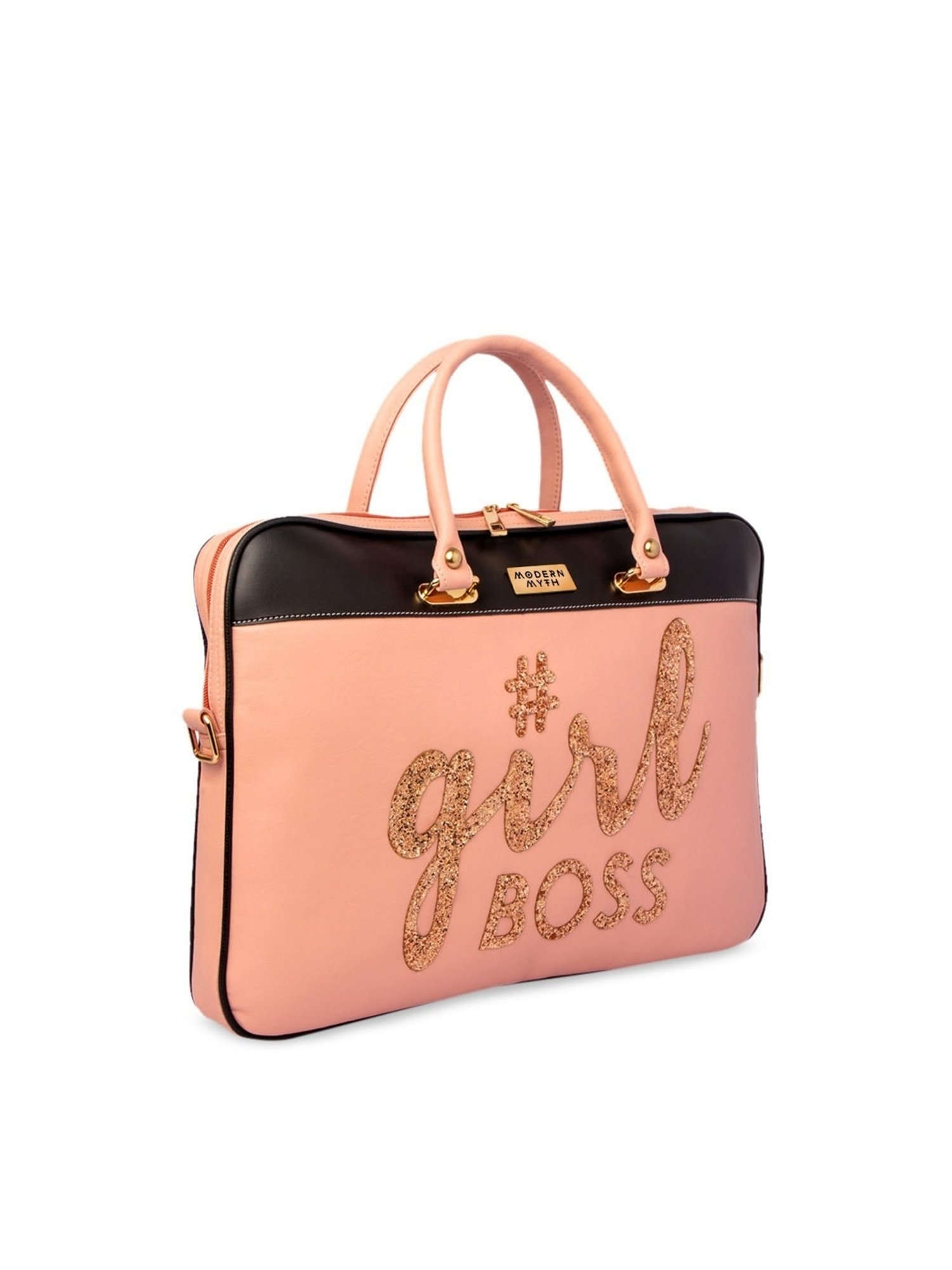 Modern Myth Peach Large Laptop Handbag