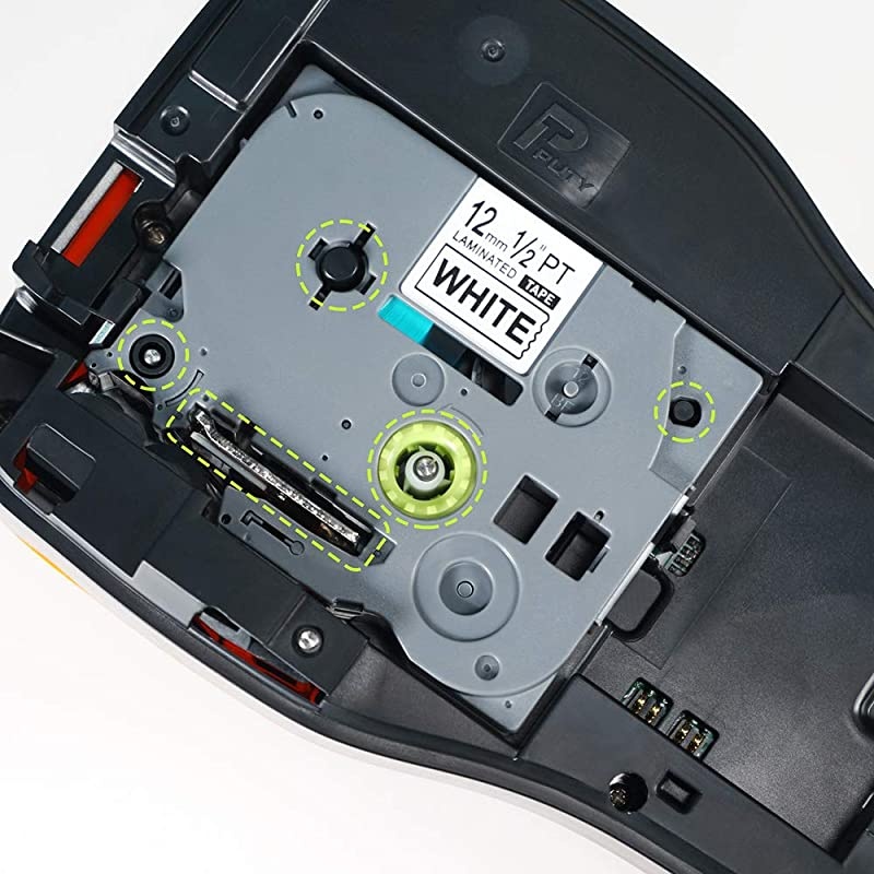 Replacement for Brother Label Tape TZe-231 TZ-231 Label Maker Tape Black on White,1/2inch x 26.2ft, for PT-D210 PT-H100 PT-D600,10-Pack