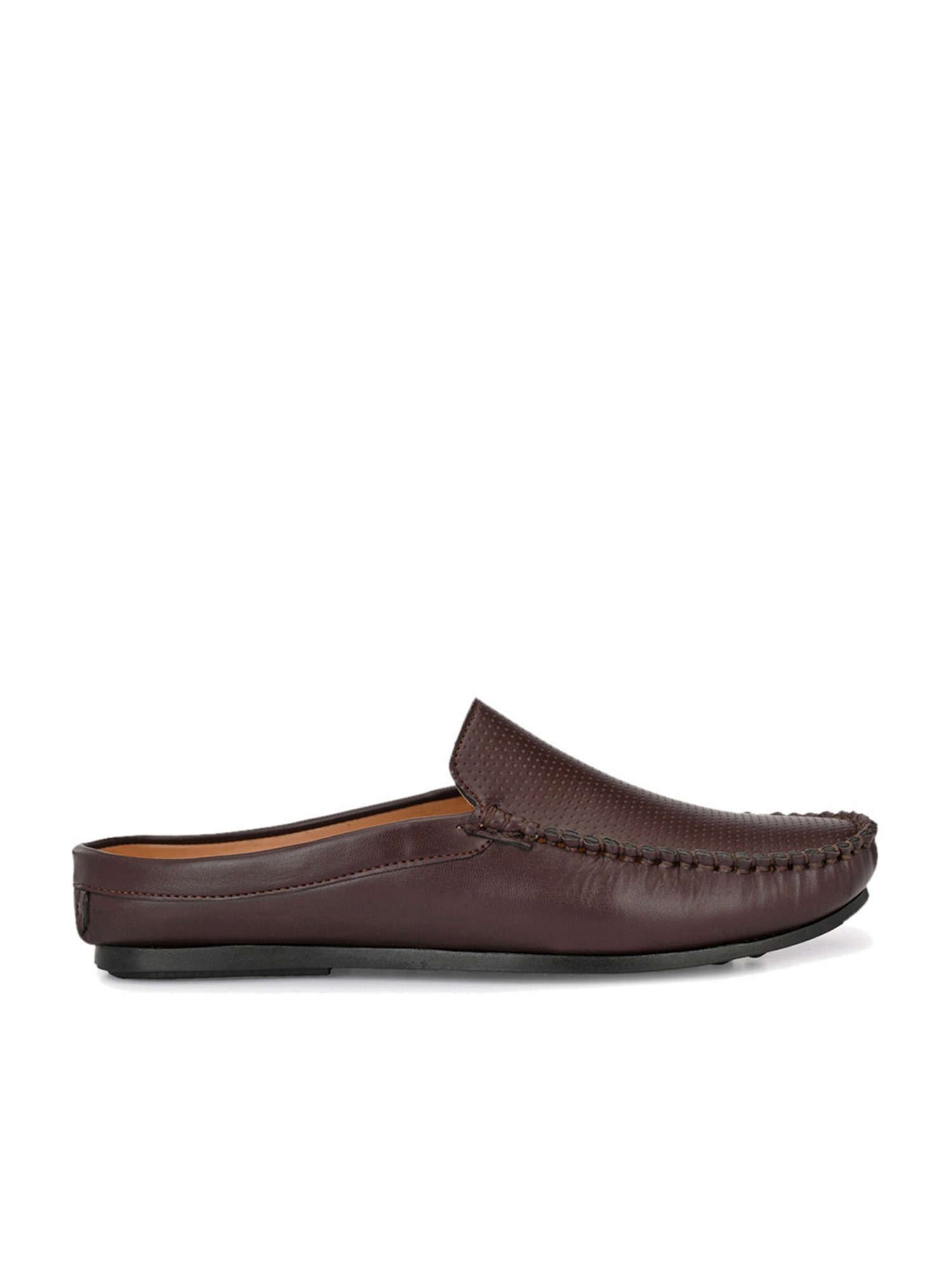 El Paso Men's Brown Mule Shoes