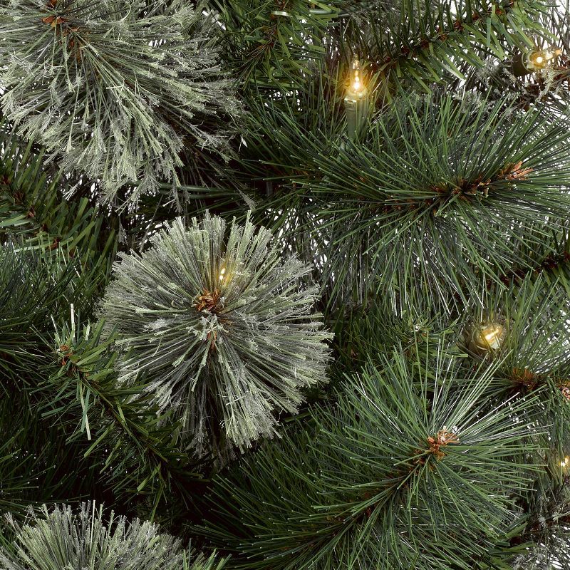 3ft/2pk Pre-lit Artificial Christmas Tree Virginia Pine Clear Lights - Wondershop™