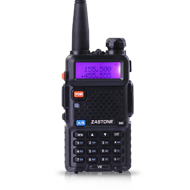 Mini Zastone ZT-V8 Walkie Talkie Dual Band Dual Display Two Way Radio Protable Interphone Ham Radio 3km-5km