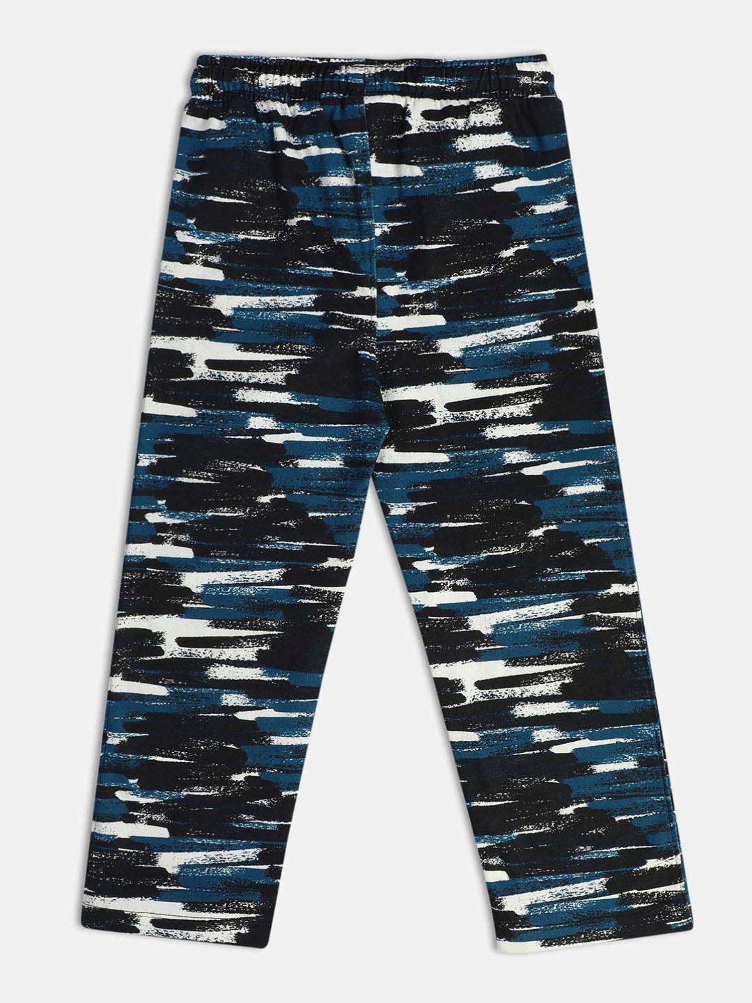 MINIKLUB Boys Blue Printed Full Sleeves Knit Bottom