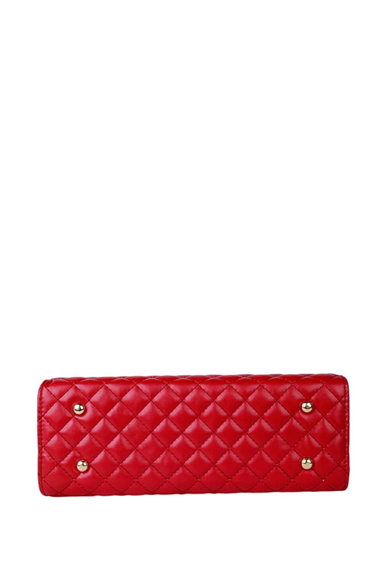 Lino Perros Red Textured Quilted Handbag