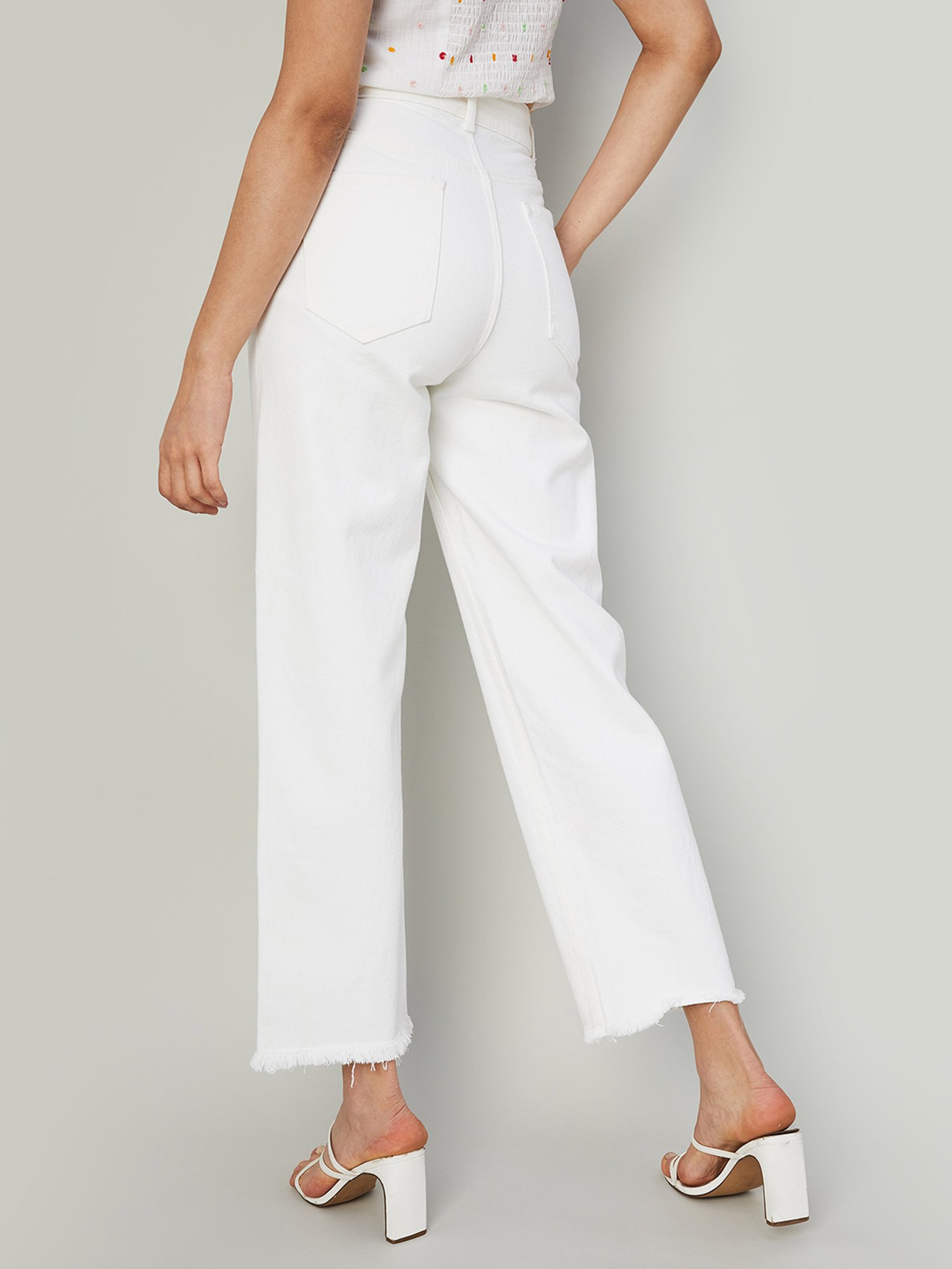 KENDALL + KYLIE Black Mid Rise Bootcut Pants