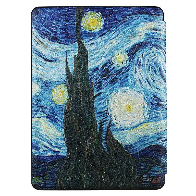 Smart Case for Kindle Paperwhite(2018 Released, 10th Generation) - Slim and Light Weight Shell Cover with Auto Wake/Sleep for Kindle Paperwhite 2018-Star Sky