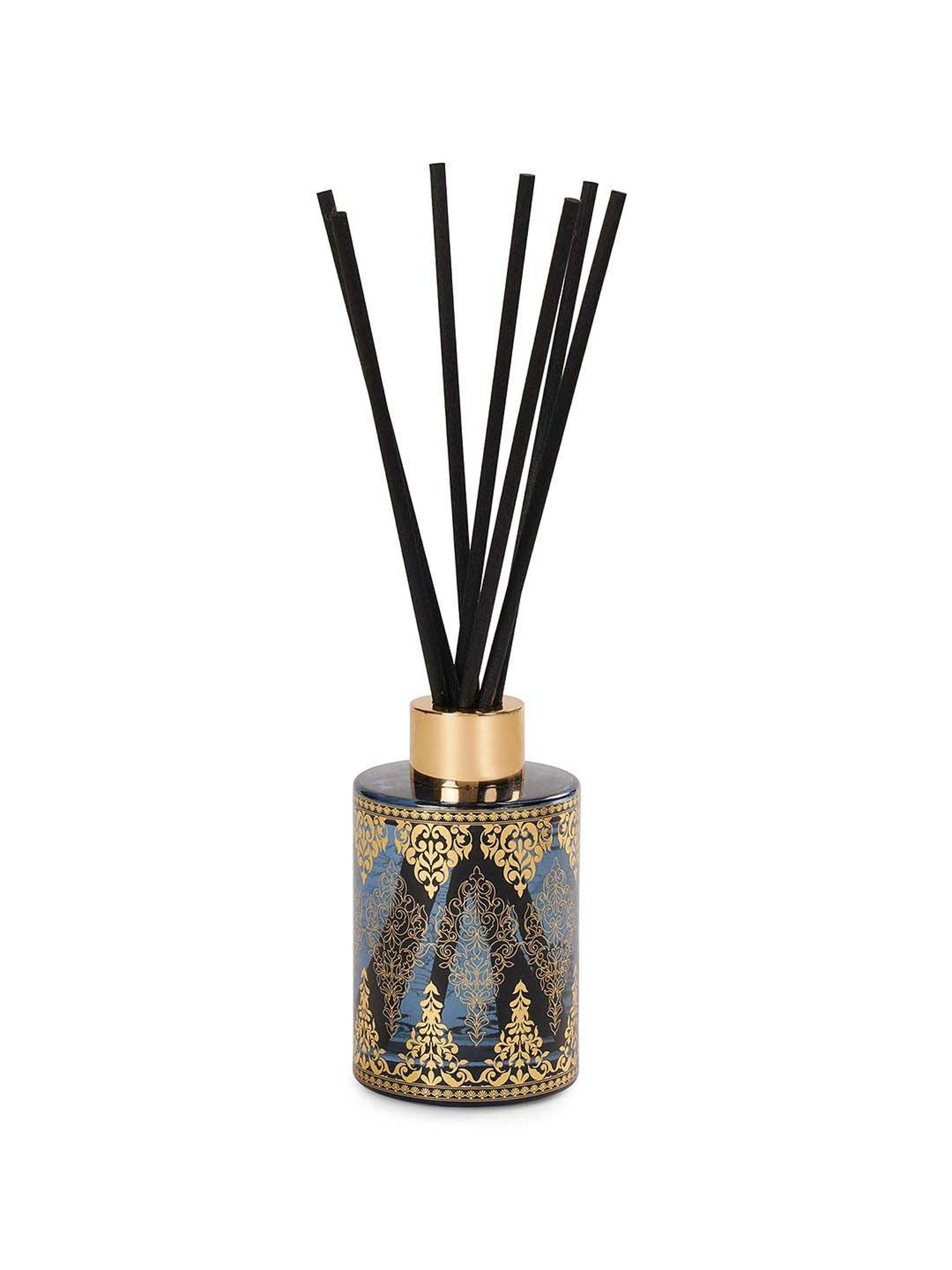 Pure Home and Living Blue Glass Midnight Jasmine Printed Diffuser (120ml)