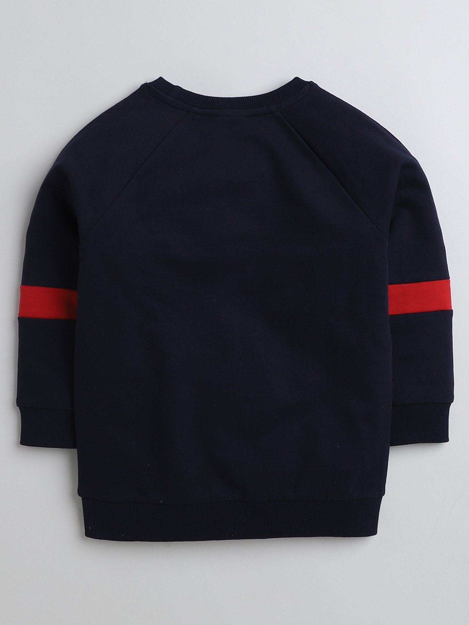 Bumzee Boys Navy Printed Full Sleeves Sweatshirt