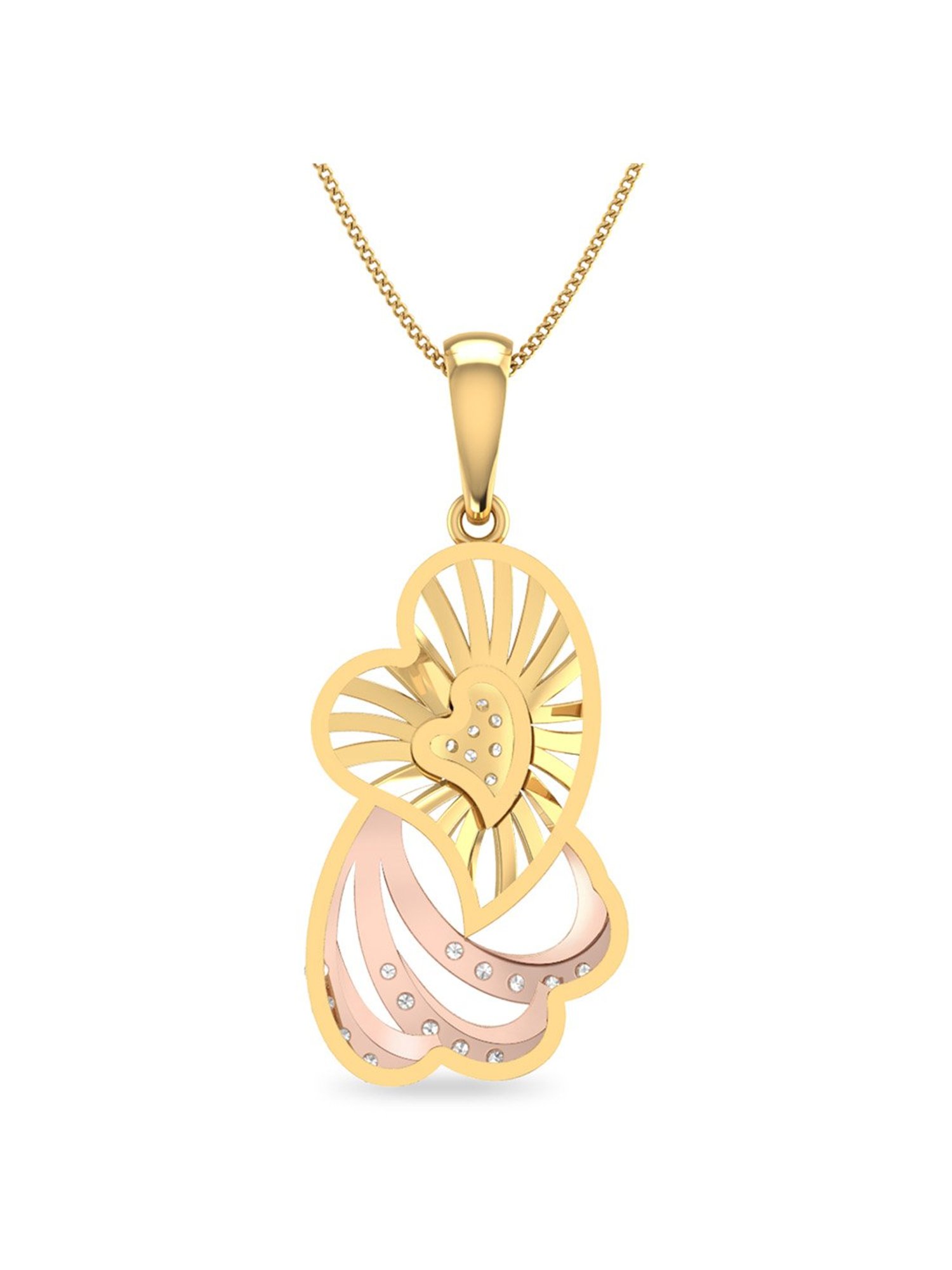 PC Jeweller Dalan 18k Gold Pendant without Chain for Women