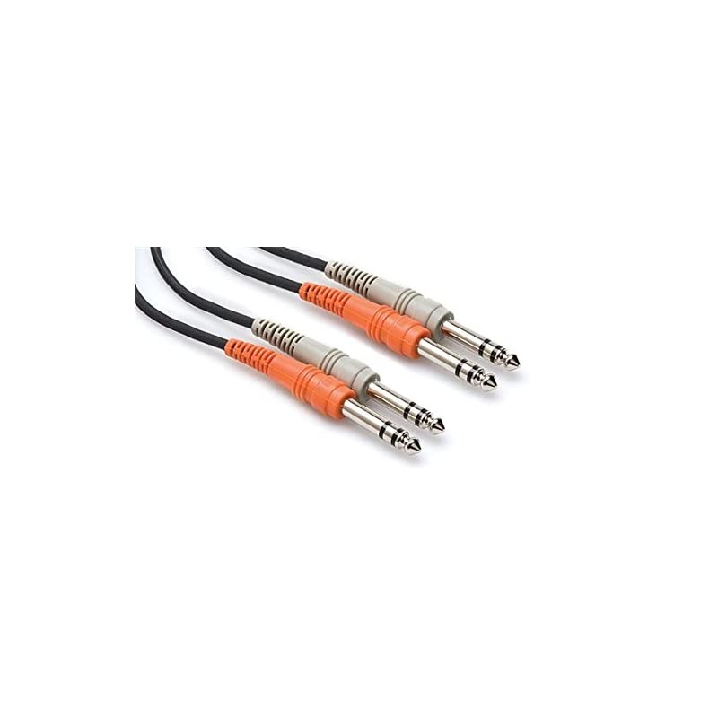 CSS201 Dual 14quot TRS to Dual 14quot TRS Stereo Interconnect Cable 1 Meter