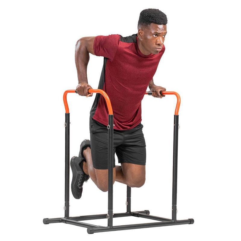 Sunny Health & Fitness High Weight Capacity Adjustable Dip Stand Station