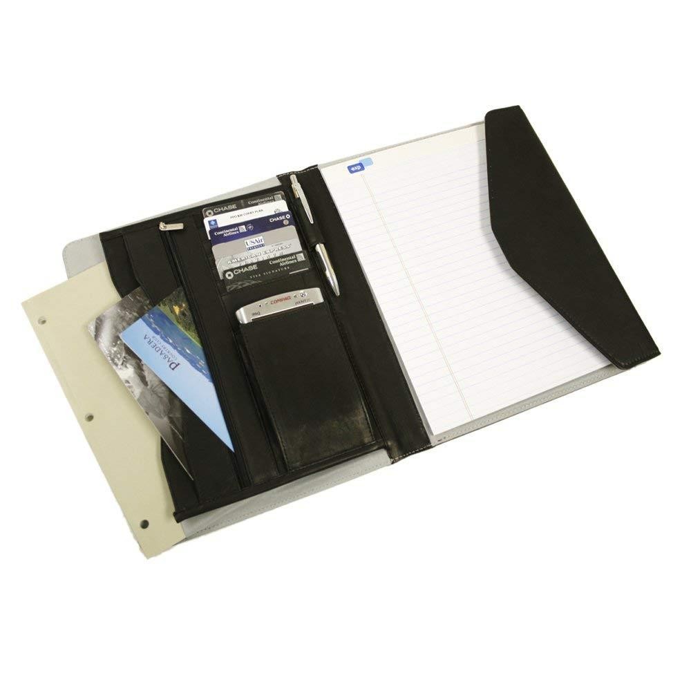 Piel Leather Envelope Padfolio, Black, One Size