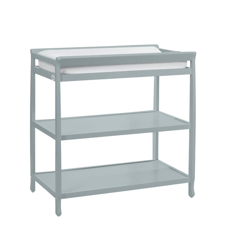 Hankel Changing Table - Pure White and Weathered Oak - South Shore