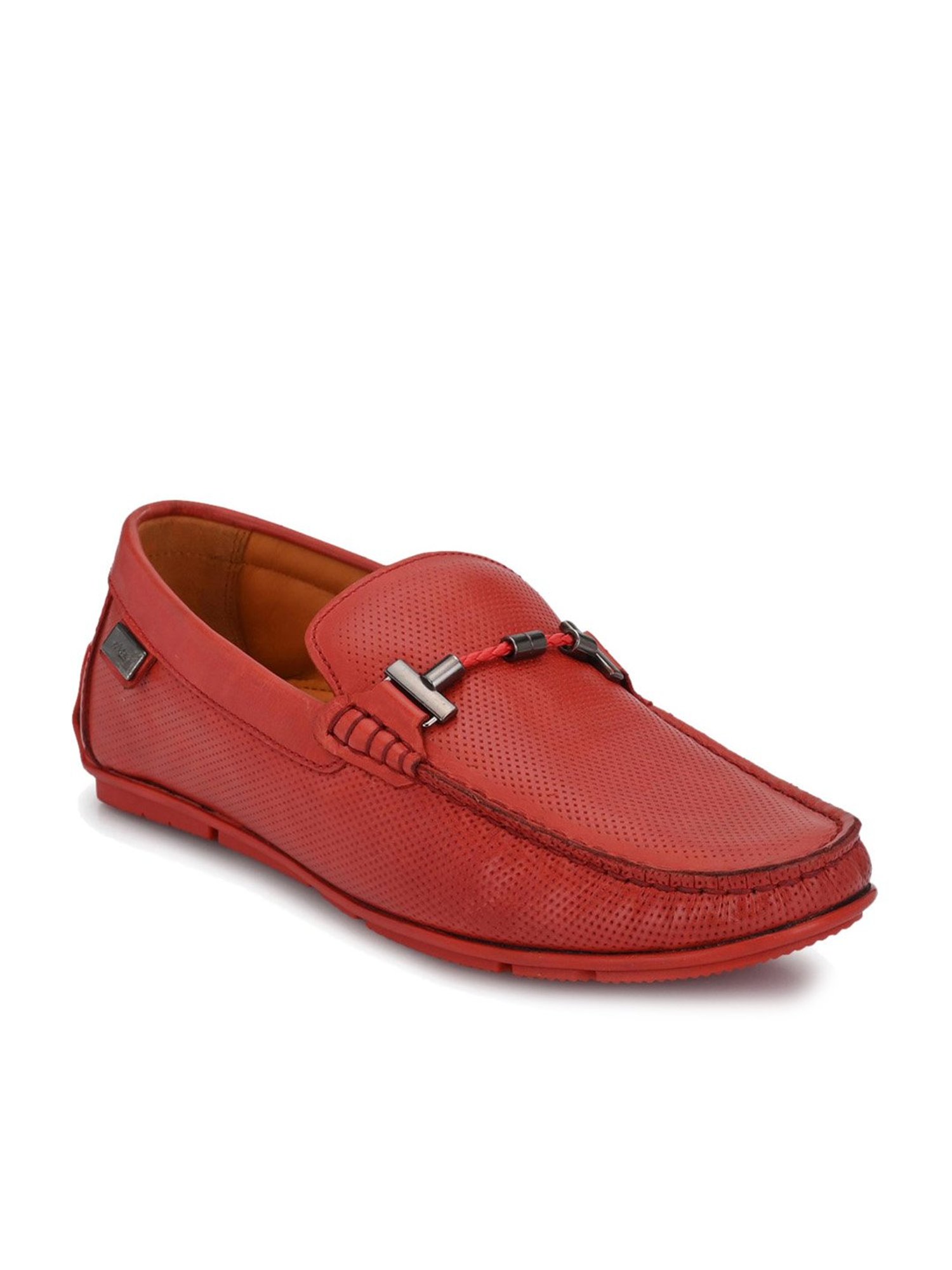 Hitz Men's Red Casual Loafers