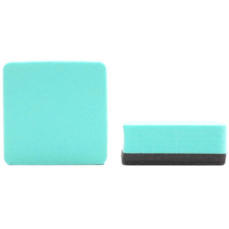Bright Creations 40-Pack Felt & Foam Whiteboard Dry Erase Classroom Erasers, 4 Colors,  2 x 2 In