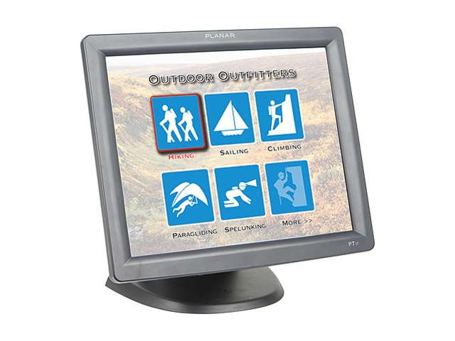 Planar 997-4158-01 PT1700MX 17" 5-Wire Resistive POS Touch Screen Monitor, Serial/USB, OSD