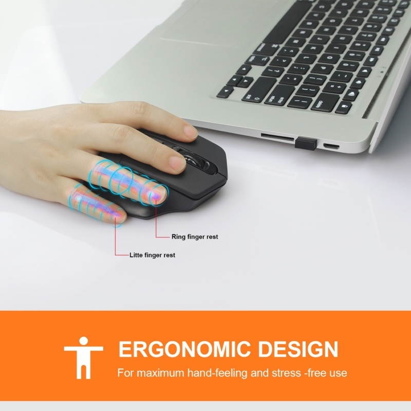 YWYT G838 USB 2.4G 2400DPI Wireless Optical Home Office Mouse Computer Accessory