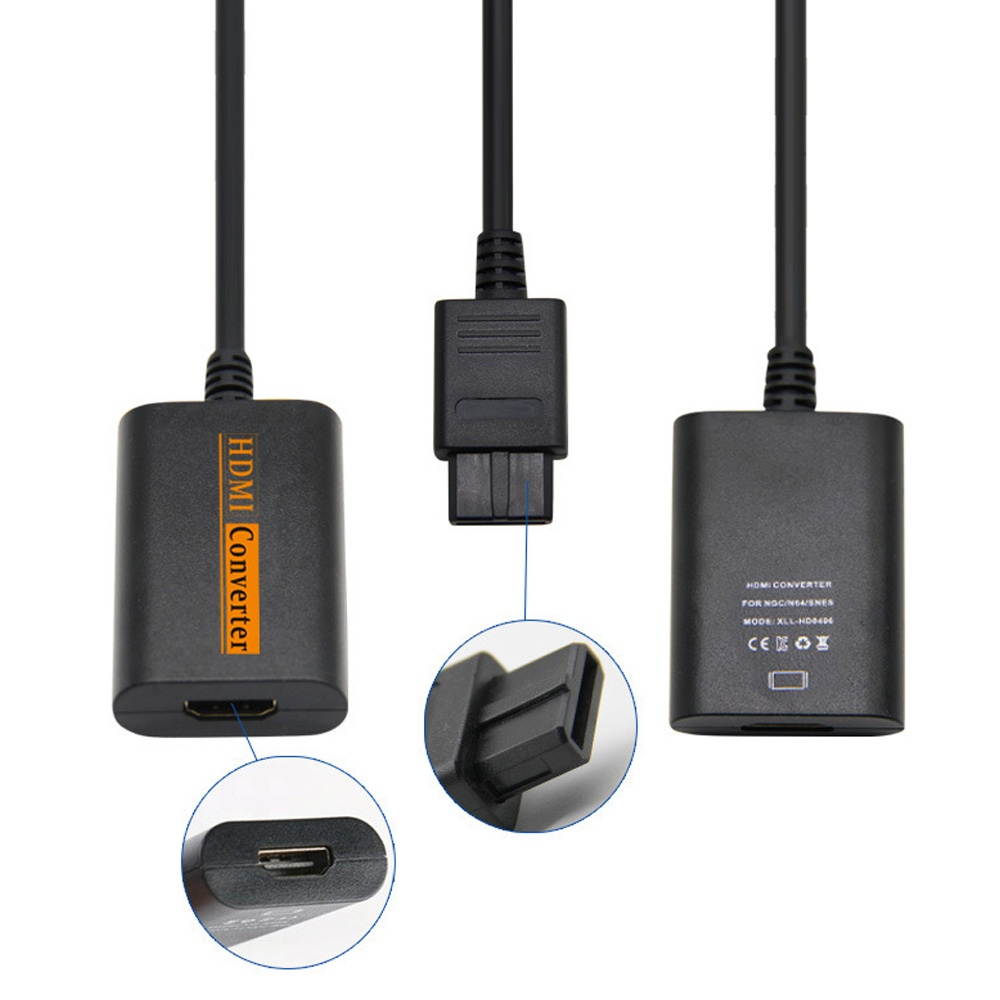 Full Digital High Definition Converting Adapter HDTV Converter for Retro NG-C/N64/SNES/SF-C Game Machine