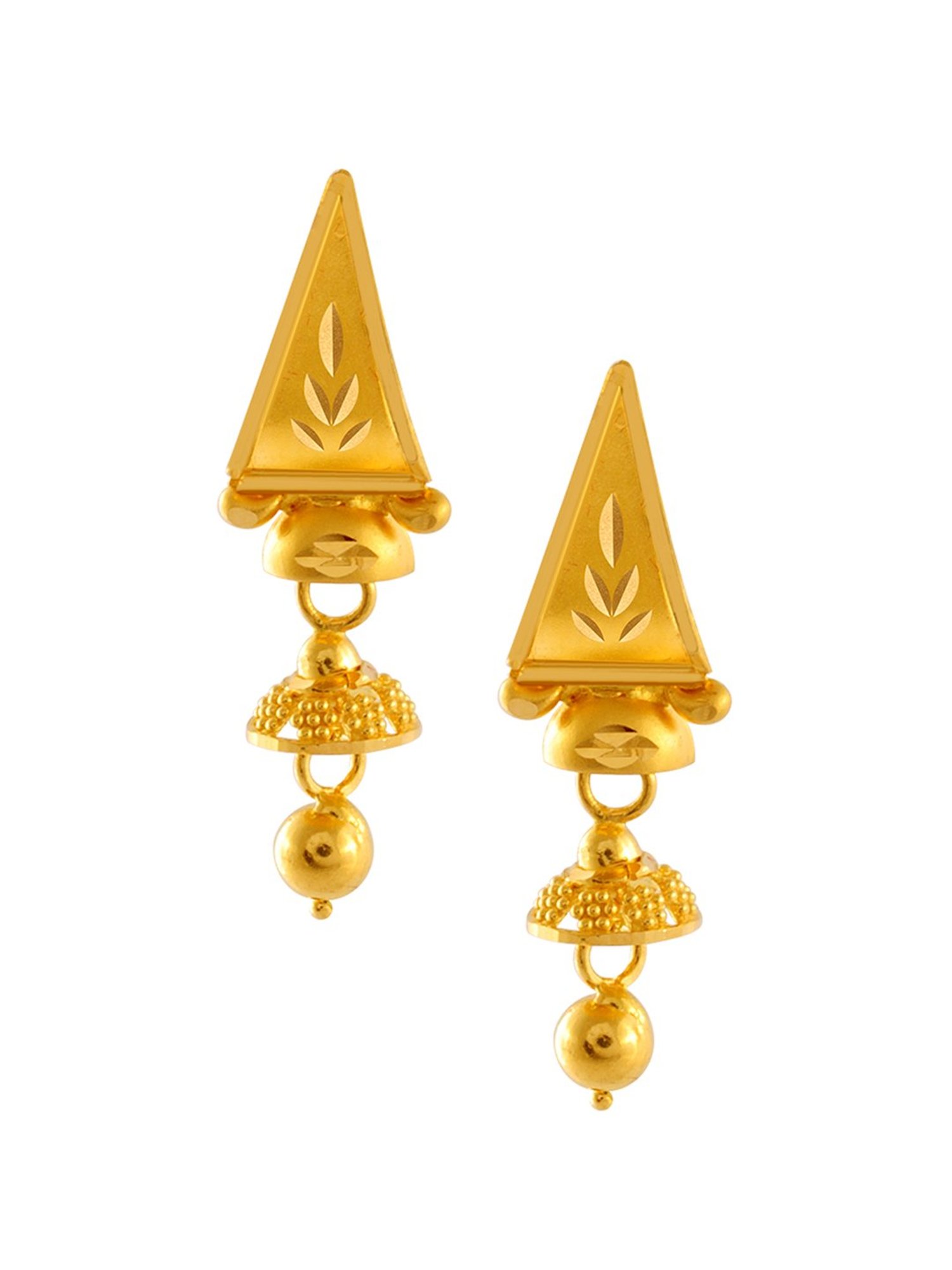 P.C. Chandra Jewellers 14 kt Gold Earrings