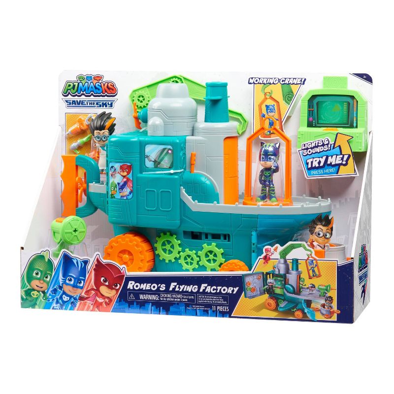 PJ Masks Romeo's Flying Factory Playset