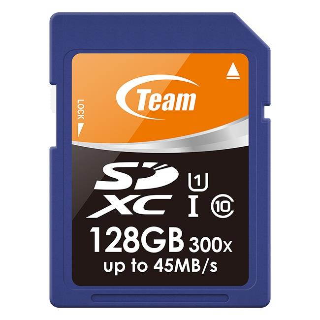 Team 128GB UHS-I SDXC CL10 Memory Card Model TSDXC128GUHS01