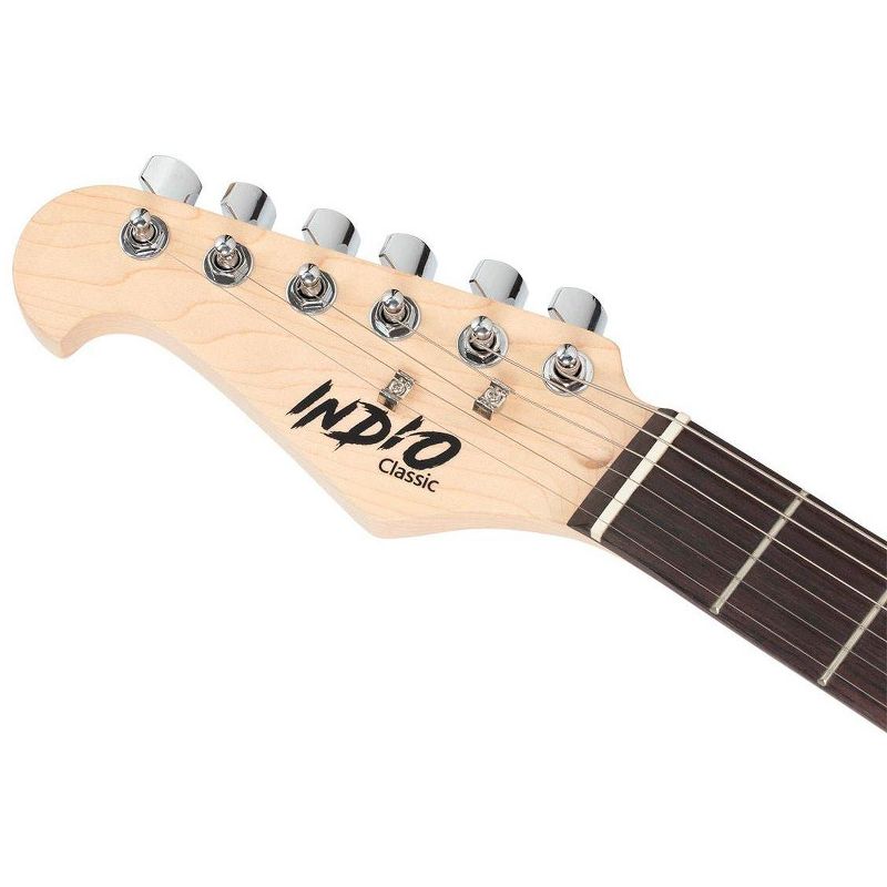 Monoprice Indio Cali Classic Lefty Electric Guitar - Sunburst, With Gig Bag