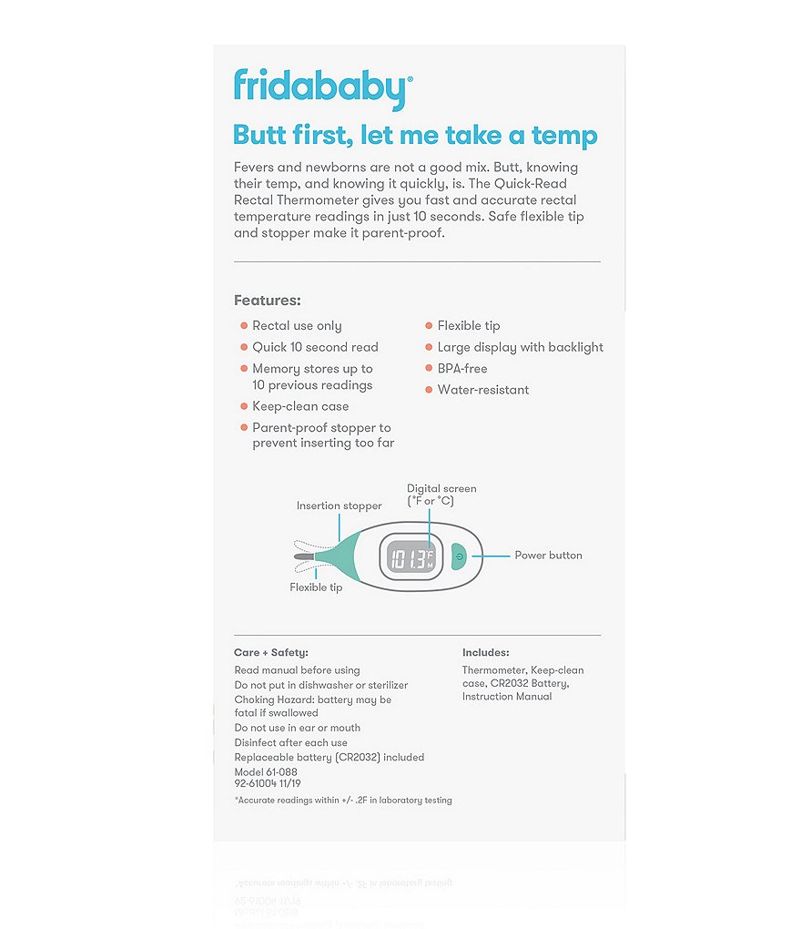 Fridababy Quick-Read Digital Rectal Thermometer