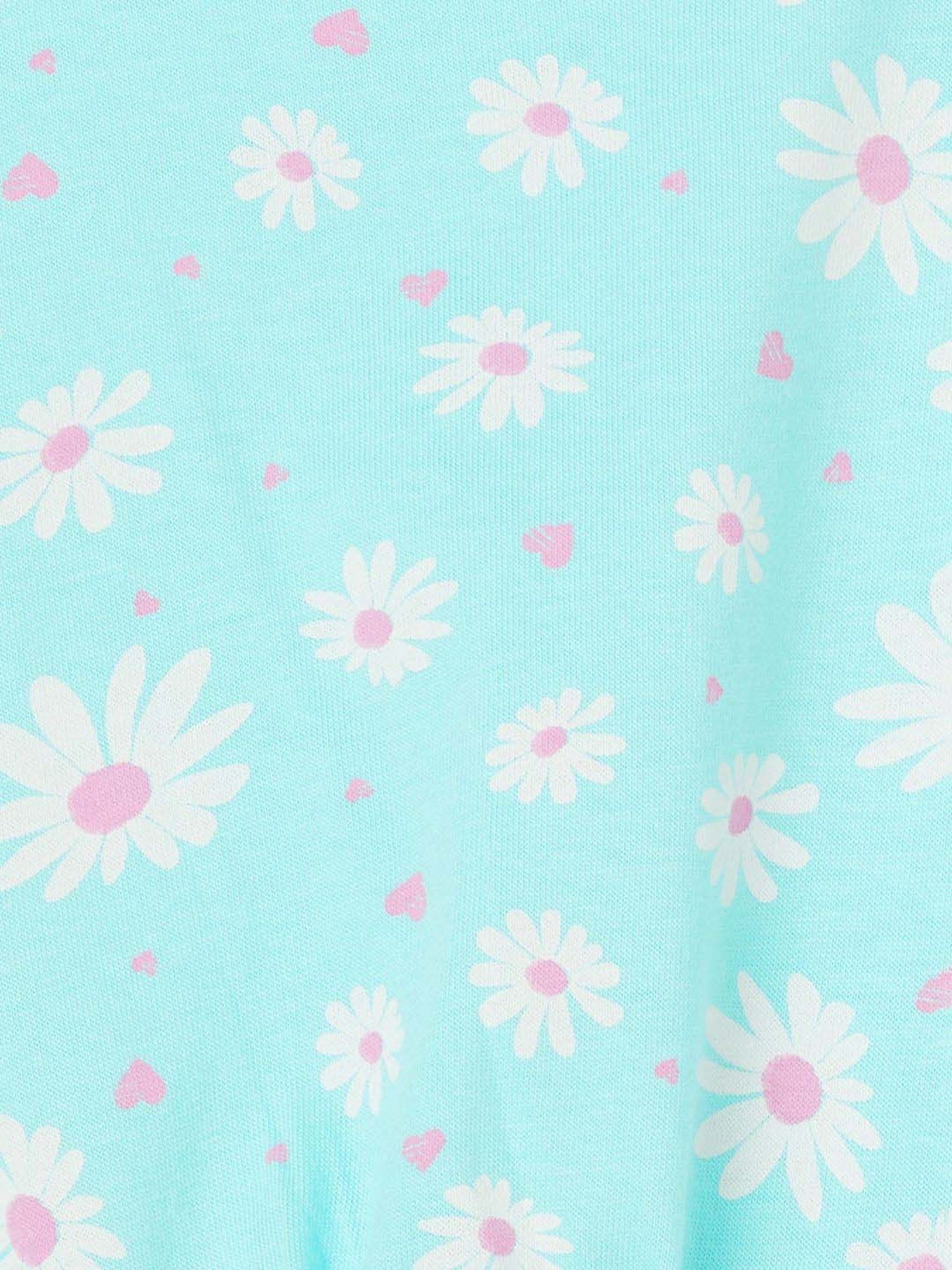 Fame Forever by Lifestyle Kids Blue Cotton Floral Print Dress