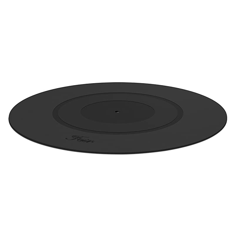 Platter Mat Black Rubber Silicone Design for Universal to All LP Vinyl Record Players