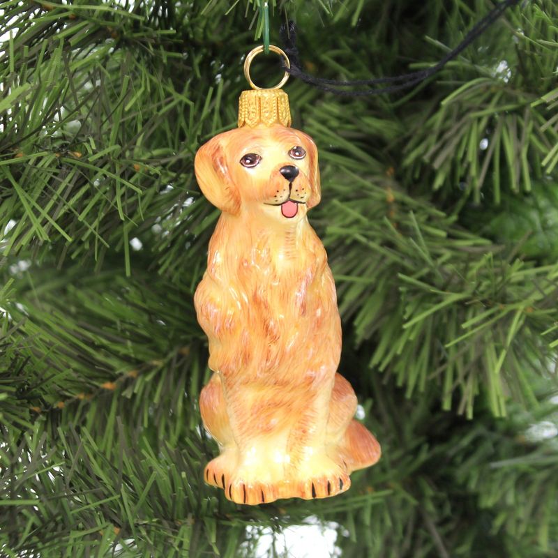 Joy To The World 3.75" Golden Retriever Ornament Pet Set Dog Companion  -  Tree Ornaments