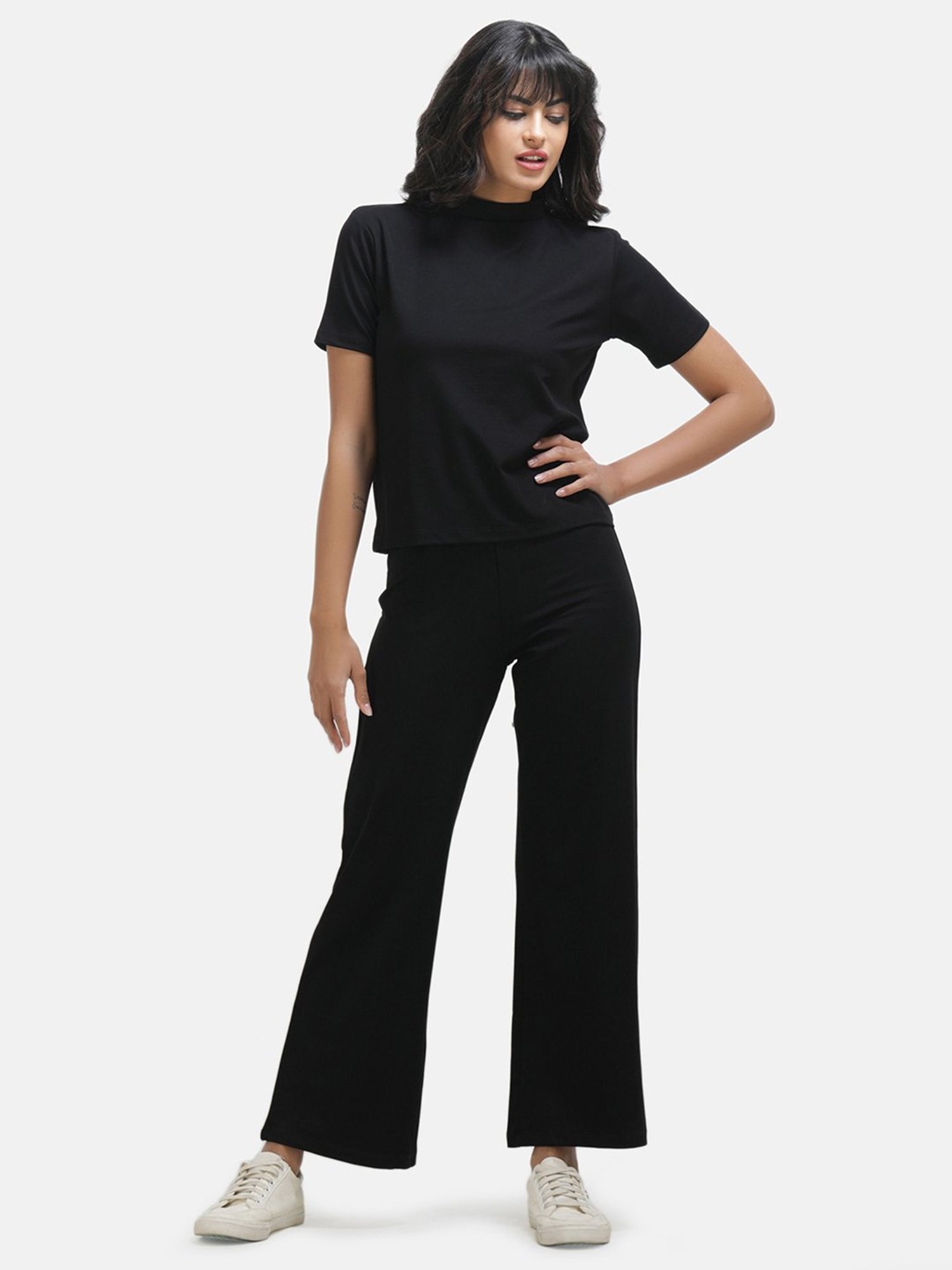 KOI SLEEPWEAR Black Top With Pants