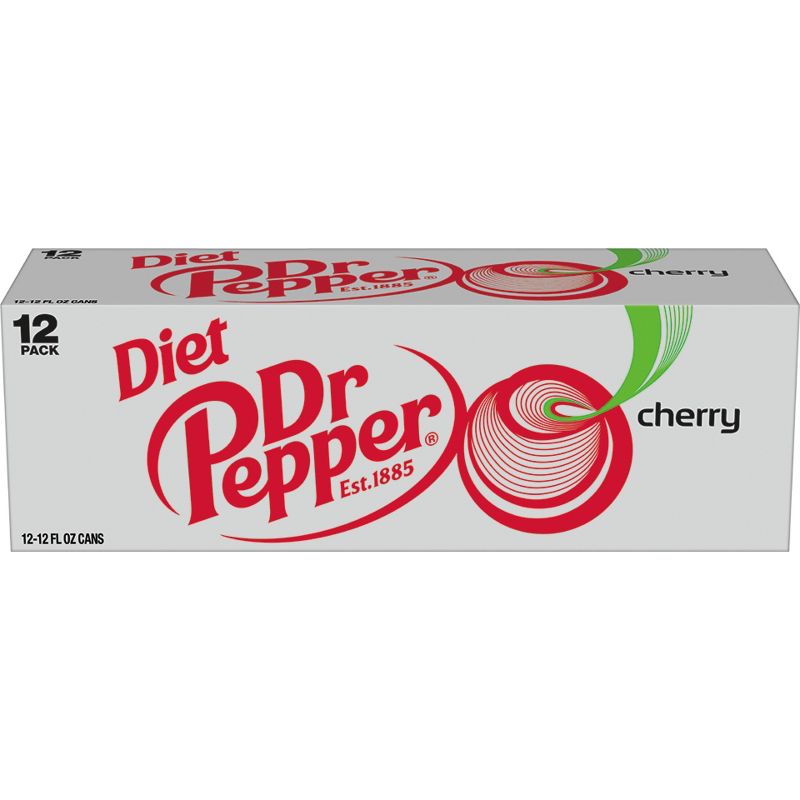 Diet Dr Pepper Cherry Soda - 12pk/12 fl oz Cans