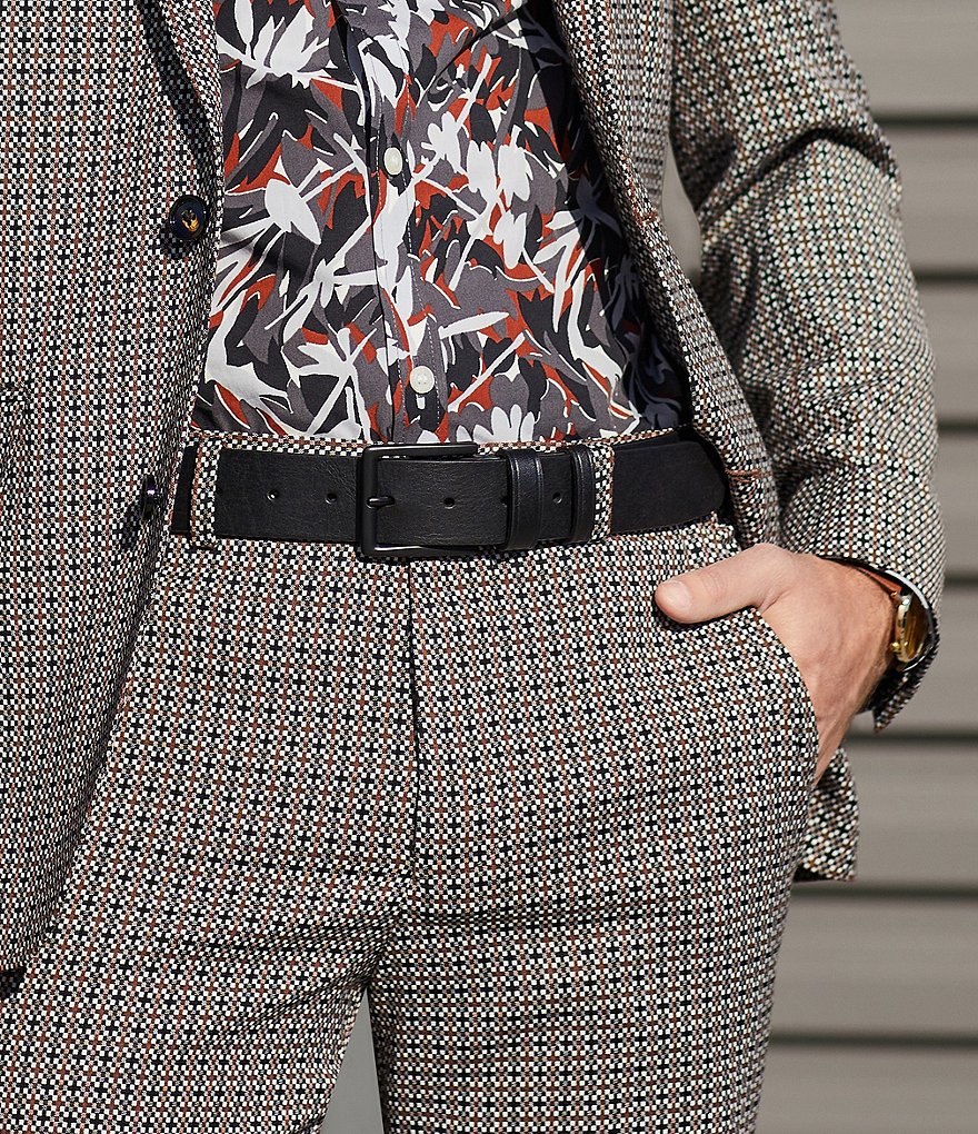 Murano Casual Black Leather Belt