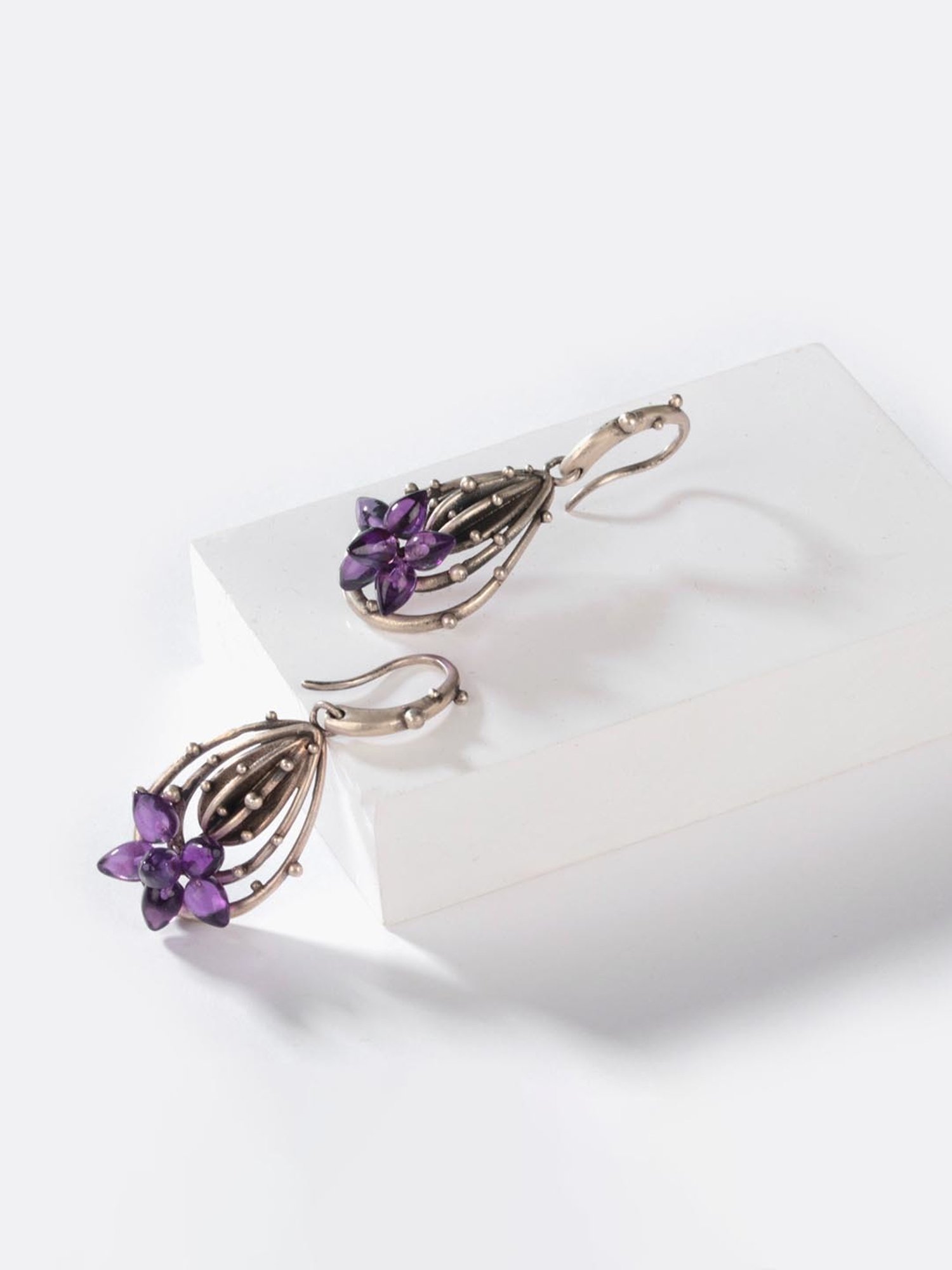 Shaya 92.5 Sterling Silver Mammilaria Bloom Earrings for Women