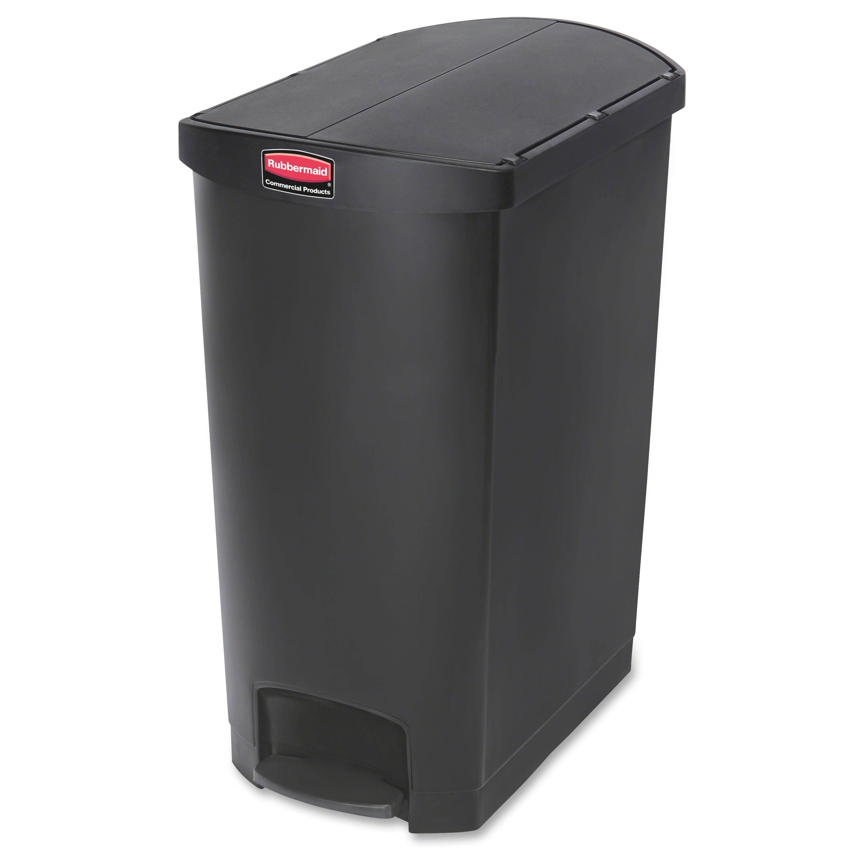 Rubbermaid Commercial Slim Jim Resin Step-On Container End Step Style 24 gal