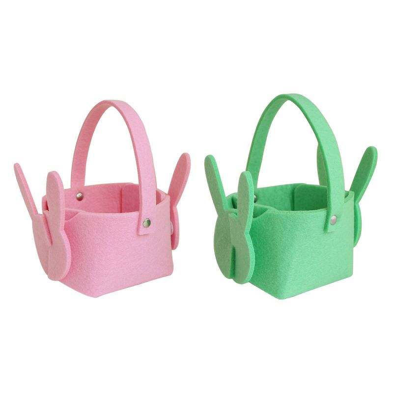 Jumbo Plastic Easter Bucket Printed Boarder with Stickers White - Spritz™