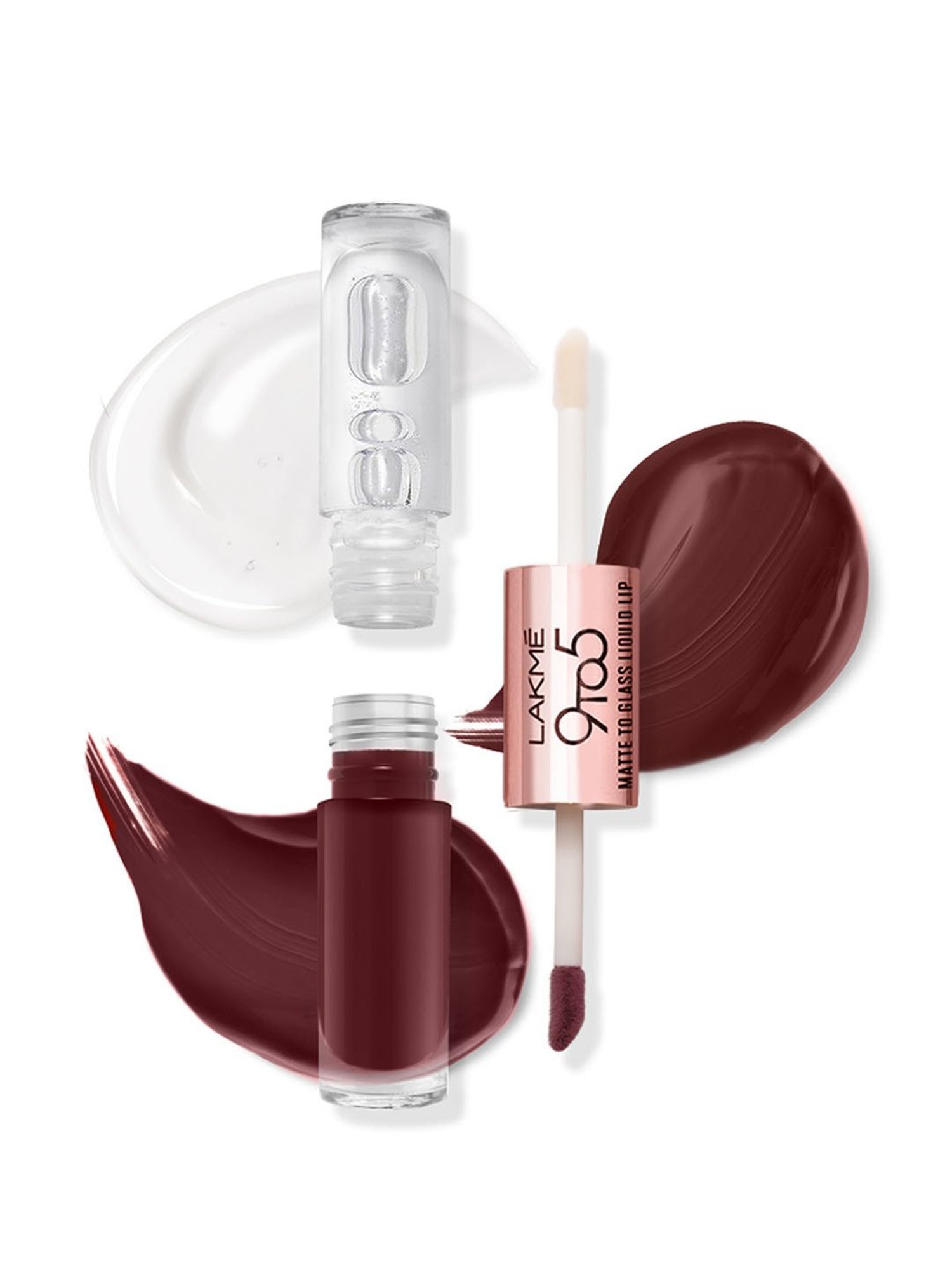Lakme 9 To 5 Matte To Glass Liquid Lip Bold In Red - 7.6 ml