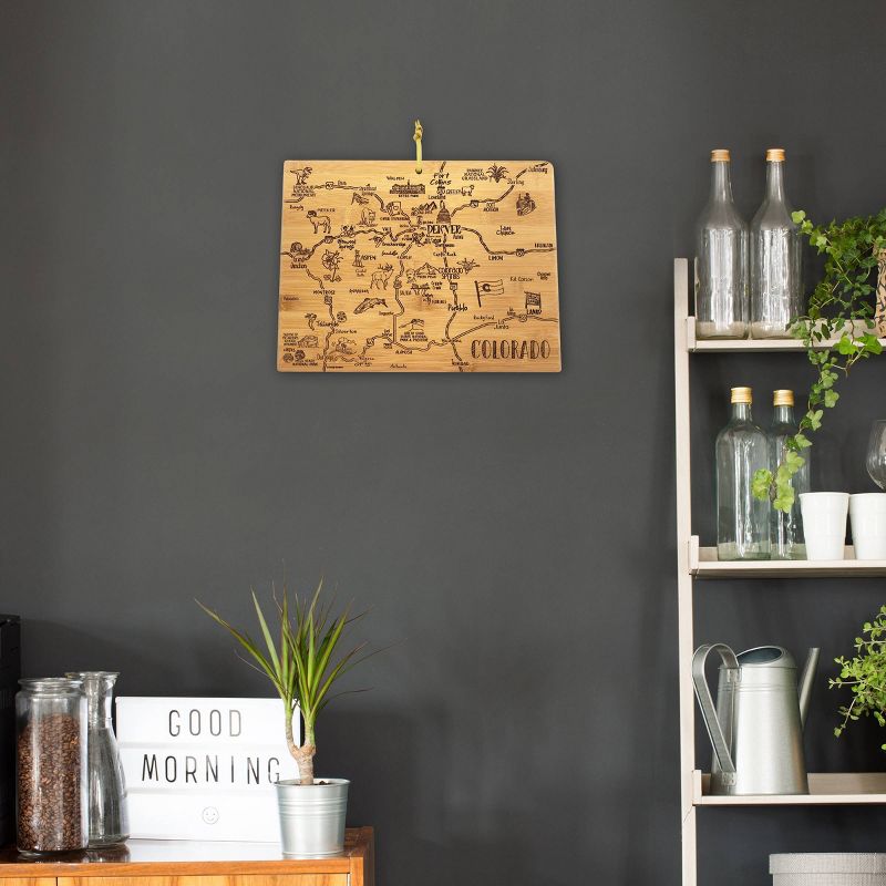 Totally Bamboo Destination Colorado Serving and Cutting Board