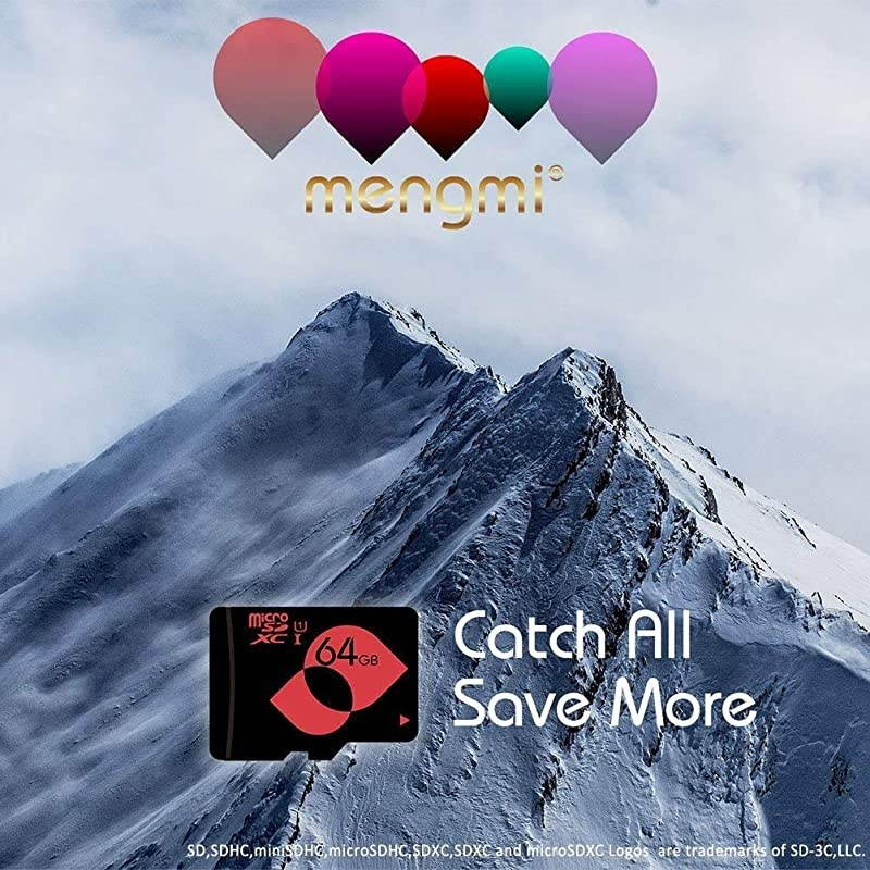 Micro SD Card 64GB Class 10 U1 TF Card microSDHC Memory Card with SD Adapter for CameraTabletPhoneNikonCanon 5 PackU1 64GB