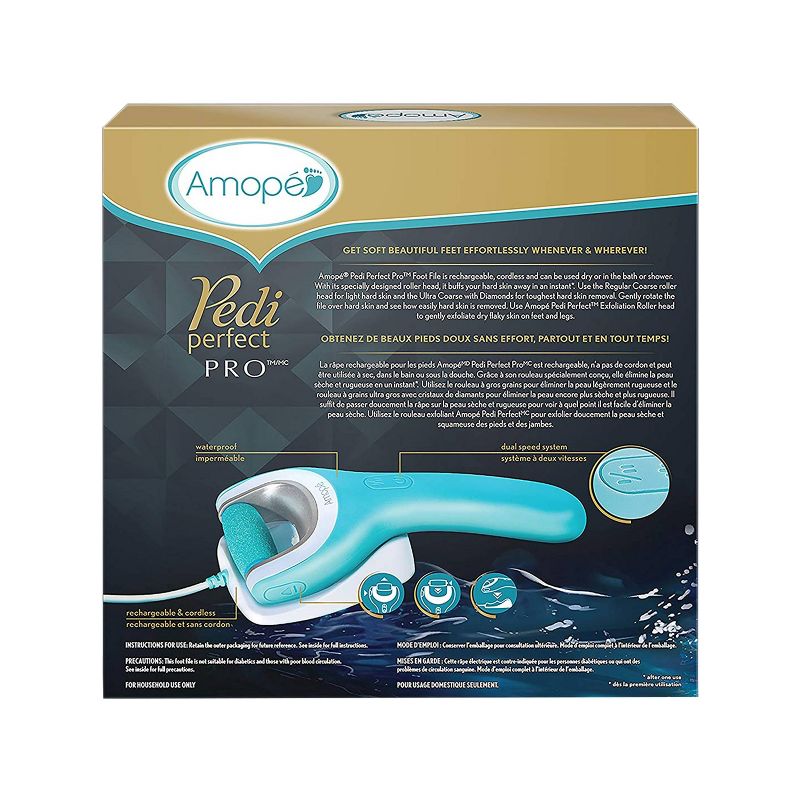 Amope Pedi Perfect Wet Dry Electronic Pedicure Foot File and Callus Remover - 1ct