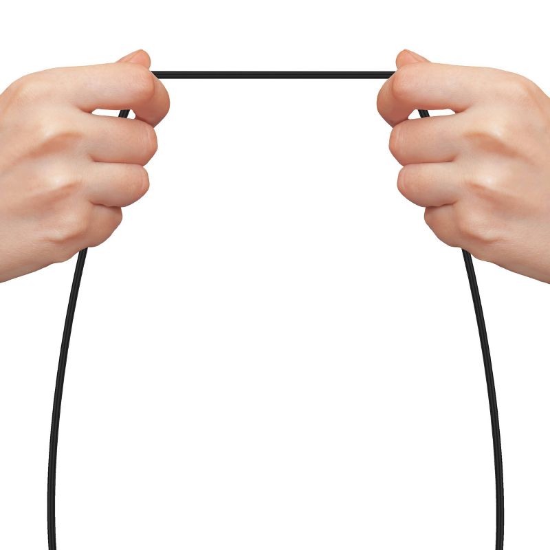 Just Wireless 10ft TPU Type-C to USB-A Cable - Black